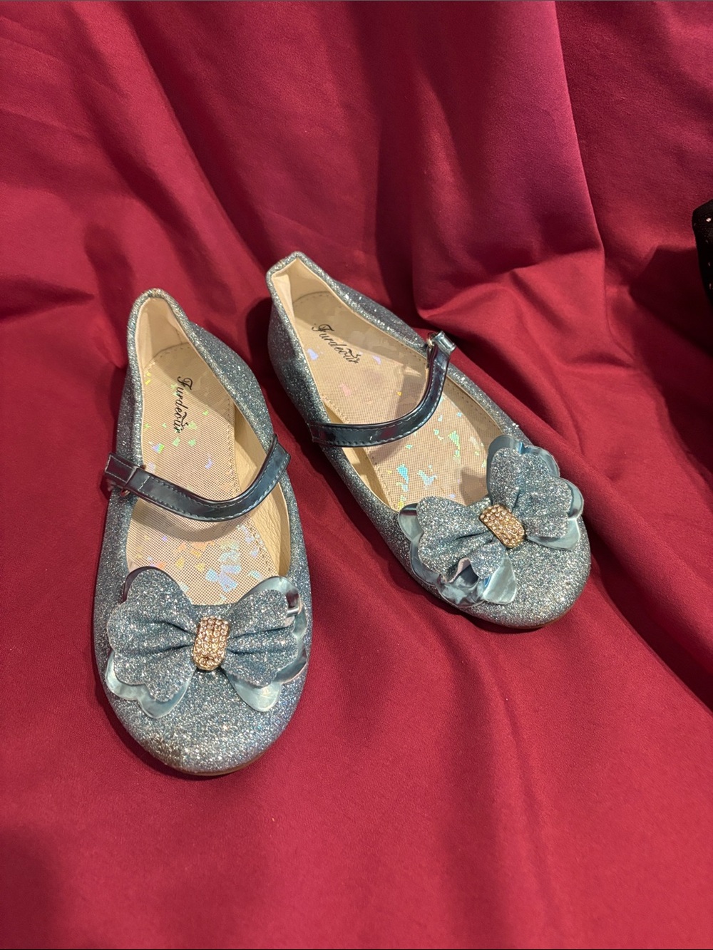 Sparkle Bow Mary Jane Girls Costume Shoes